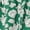 Scallop Edge Floral Green Notes, variant on Women's Tiered Midi Dress with Flutter Sleeves, Sizes XS-XXXL