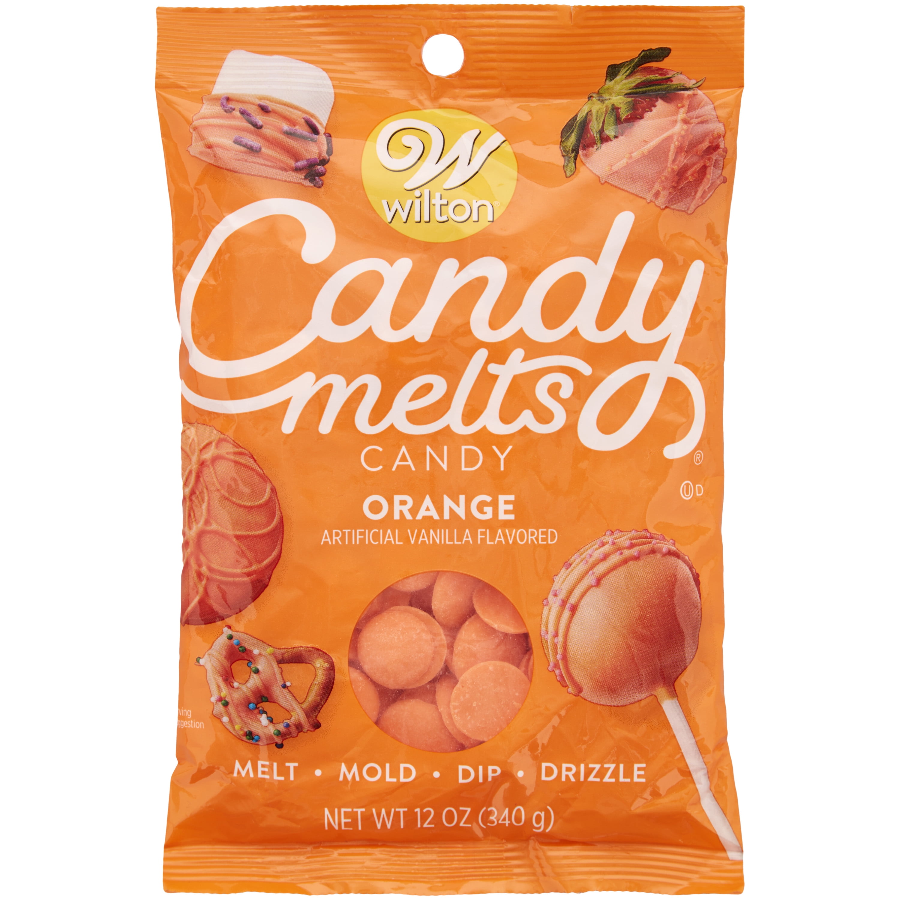 Wilton Orange Candy Melts Candy, 12 oz.