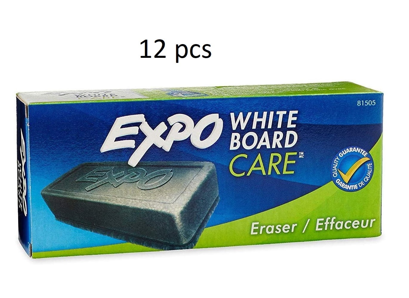 Expo Block Eraser 81505 Dry Erase Whiteboard Board Eraser, Soft Pile