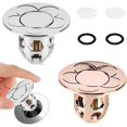 thumbnail image 1 of nipocaio 2 Pieces, Universal Head Leakage Plug, Anti-Blocked Drain Filter, Silver, Brown, 1 of 5