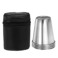 thumbnail image 1 of RUNROTOO 1 Set Stainless Steel Shot Cups With Cover Portable Rustproof Outdoor Wine Cups For Camping Travel Home Use, 1 of 8