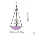 thumbnail image 3 of Solar Hanging Birds Bath Fountain, Hanging Solar Waterfall Birds Bath for Outdoor, Large Hummingbird Bath Bowl, 3 of 5