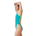 thumbnail image 2 of Speedo Women's Solid Tri Back Competitive One Piece Thin Strap Swimsuit  - Turquoise Gem, 38, 2 of 4