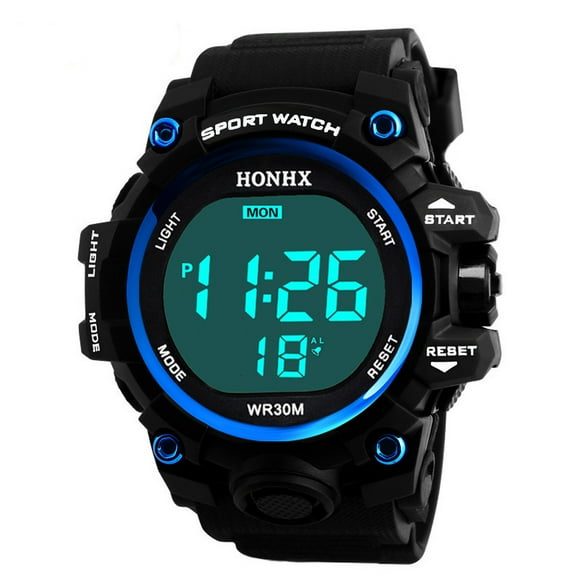 TopLLC Men's Sport Watch Luxury Men Analog Digital Military Sport LED Wrist Watch Wrist Watch