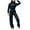Black, variant on Scyoekwg Womens 2 Piece Outfit Set Casual Loose Solid Color Fashion Fall Outfits Crewneck Long Sleeve Sweatshirts Elastic Waist Jogger Pants Athletic Set Tracksuit Set (Black,L)