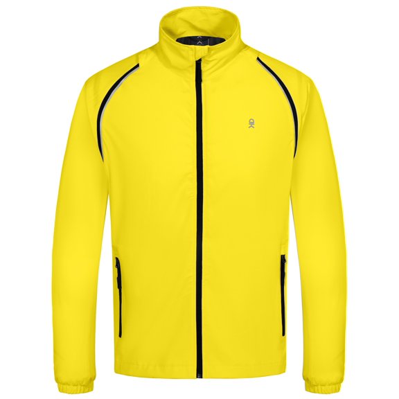 Little Donkey Andy Men's Quick-dry Running Jacket, Convertible UPF 50 Cycling Jacket Windbreaker with Removable Sleeves Size L