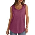 thumbnail image 5 of Womens Workout Clothes Kelon Tank Tops for Women Crew Neck Fashion Boho Clothes Dressy Casual Trendy Clothes, S, 5 of 7