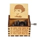thumbnail image 1 of Manivela de mano de madera tallada antigua para niños, caja de música de Parque Jurásico de Reina, regalo de Navidad, suministro de fiesta de cumpleaños, juguete nuevo, 1 of 4