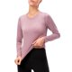 thumbnail image 1 of Camiseta de entrenamiento para mujer, manga larga, empalme de malla, camiseta elástica de secado ráp Abanopi Camiseta deportiva, 1 of 7
