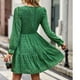 thumbnail image 4 of Vestido de mujer Nikou de cuello redondo manga larga corte A S M L XL, 4 of 6