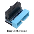 thumbnail image 4 of Adaptador ABS Metal Conector portátil Adaptador hembra para placa base (Azul A), 4 of 5