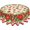 Christmas Flower, variant on Christmas Round Tablecloth Washable Reusable Decoration 60 Inch Table Cover for Kitchen Party