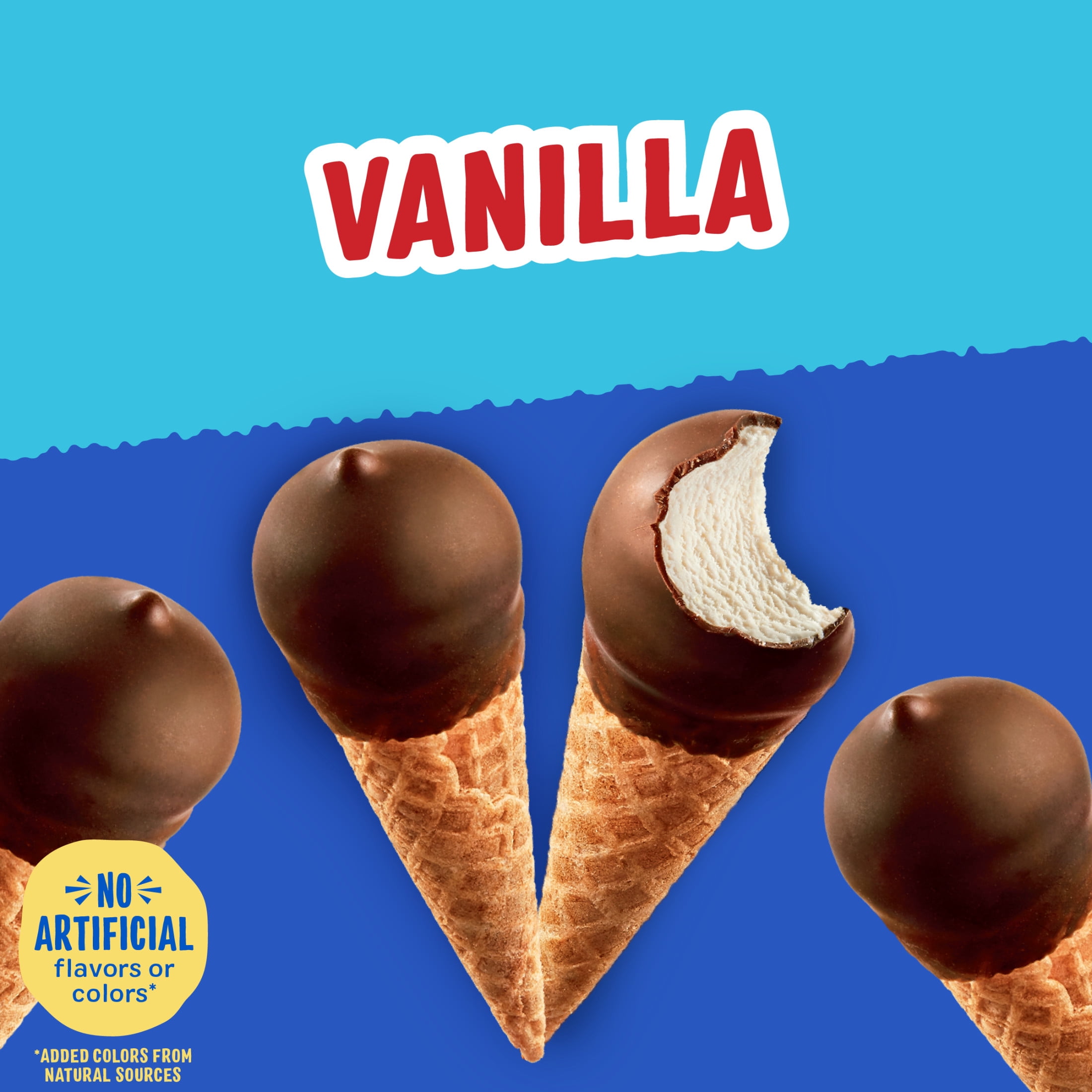 Drumstick Mini Drums Vanilla Sundae Cones, Kosher, 20 Count
