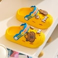 thumbnail image 2 of WRTFVZA Girls Comfort Clogs Kids On Garden Shoes Boys Lightweight Beach Pool Slide Sandals Shower Slipper (Toddler/Kids) 6-9 Months #Yellow, 2 of 4