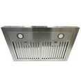 thumbnail image 3 of NOVEL 30 Inch 800 CFM Stainless Steel Wall Mount Range Hood, 3 of 7