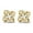 Gold, variant on Elegant Love Knot 925 Sterling Silver Handmade Stud Earrings 18K White Gold Plating Round D/VVS1 Diamond Earrings