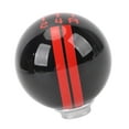 thumbnail image 1 of 5 Speed Round Ball Shift Knobs Racing Type Manual Gear Shifter Knob with 3 Adapters  for Replacement, 1 of 7