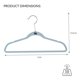 thumbnail image 4 of Paquete de 25 Perchas de Terciopelo para Nios, Antideslizantes, Ahorro de Espacio, Ropa para Nios, Camisas, Pantalones, Vestidos, Guardera, Almacenamiento y Organizacin, 4 of 6