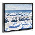 thumbnail image 2 of Stupell Industries Tropical Beach Nice Blue Striped Umbrellas Black Floating Frame Canvas Art, 21 x 17, by Sisi and Seb, 2 of 8