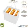 thumbnail image 3 of Jet Paper Bags [25 PCS] 11" x 7" x 12"H WHITE Kraft Paper Shopping Bag with Twisted Handles for Gift, Wedding, Party Favor, Thank You and More - Dina, 3 of 7