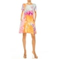 thumbnail image 3 of Women's Printed Short Sleeve Dress with Round Neckline and Side Pockets, 3 of 7