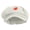 White, variant on Cute Red Octopus Embroidered Cotton Elastic Big Size Newsboy Cap - White XL-2XL
