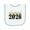 White and Light Blue, variant on Inktastic My First New Year 2026 Baby Terry Cloth Bib