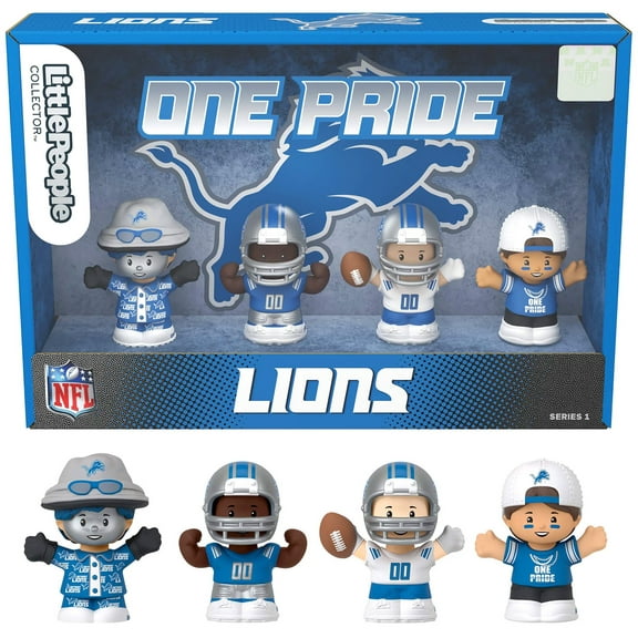 Fisher-Price Little People Detroit Lions Four-Piece NFL Collector Set