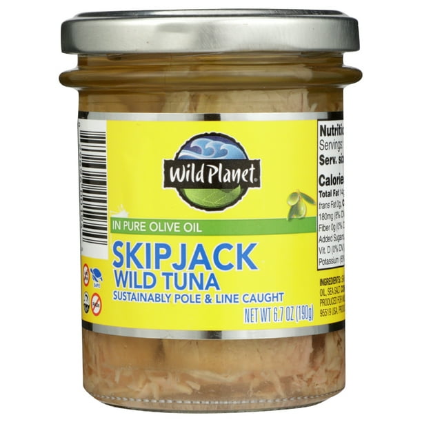 Wild Planet Skipjack Tuna In Olive Oil, 6.7 oz - Walmart ...