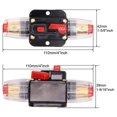 thumbnail image 2 of Interrupteur de Disjoncteur pour Système 12V-24V Supporte la Réinitialisation Automatique Étanche, 2 of 9