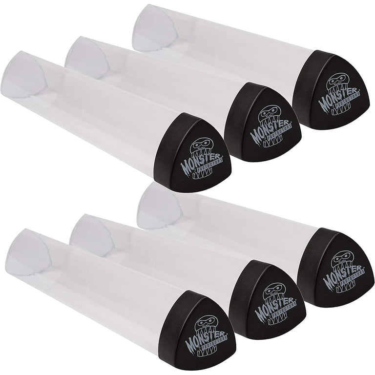 Monster Protectors Prism Playmat Tube, Opaque White/White Cap