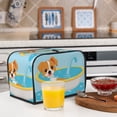 thumbnail image 6 of Daiia Cute Dog In Bath Pattern 2 slice Toaster Cover, Toaster Appliance Dust-proof Cover For Kitchen Small Appliance Dust Cover and Fingerprint Protection, 6 of 7