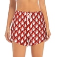 thumbnail image 2 of Balery Fire Symbols Pantalones cortos deportivos para mujer con forro y dos bolsillos, elásticos, para entrenamiento, gimnasio, yoga-Medium, 2 of 7