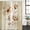 Wheat, variant on Polyester Fabric Brown Ombre Daisy Shower Curtain, Farmhouse Vintage Floral Botanical Waterproof Bathtub Curtain Bathroom Decor Set with Hooks 72 x 78 Inches