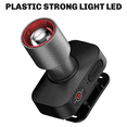 thumbnail image 2 of LED de Luz Potente, Linterna con Zoom Súper Brillante, Recargable por USB, para Pesca, Luz de Plástico, 2 of 7