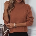thumbnail image 6 of Sweaters for Women, Women's Casual Round Neck Long Sleeve Sweater Knitted Stripe Loose Blouse, 6 of 9