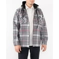 thumbnail image 4 of Visive Mens Heavy Sherpa-Lined Flannel Zip-Up Fleece Hoodie Jacket - Warm & Cozy for Winter - Versatile Outdoor Layer for Hiking, Camping & Everyday Winter Wear - Stylish & Durable, 4 of 7