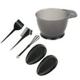 5 PCS Professional Salon Hair Coloring Kit Hair Dye Brush Bowl Comb