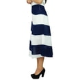 thumbnail image 2 of Bimba Women's Spiral Summer Midi Skirt A Line Boho Chic Skrit With Side Zip, 2 of 5