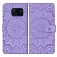 thumbnail image 6 of Asuwish Compatible with Samsung Galaxy S7 Edge Wallet Phone Case and Tempered Glass Screen Protector Flip Credit Card Holder Stand Mandala Flower Cell Cover for S7edge S 7 GS7 7s 7edge Women Purple, 6 of 9