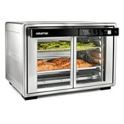 Gourmia 37 Qt Air Fryer French Door Toaster Oven, 9-Slice Capacity, 12 Cooking Presets, Stainless Steel