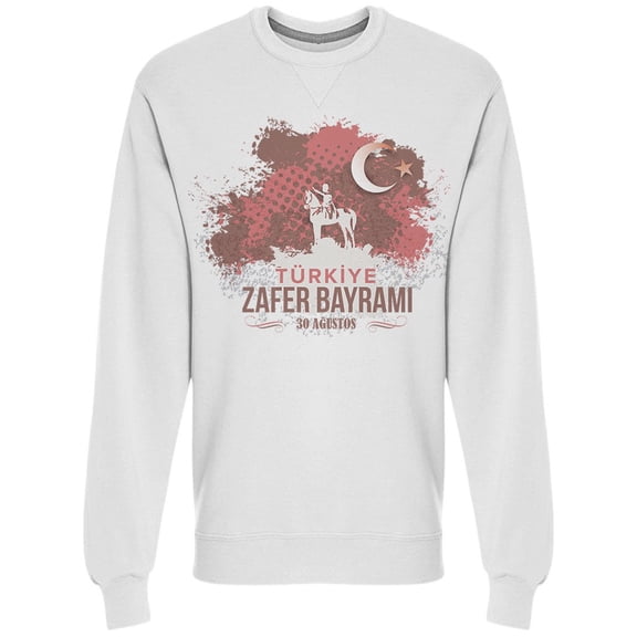 Turkey Victory Day National Sweatshirt Men -Image by Shutterstock, Male Small
