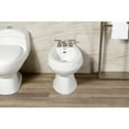 thumbnail image 4 of Kingston Brass KB6328CML Manhattan Three-Handle Bidet Faucet with Brass Pop-Up, Brushed Nickel, 4 of 6