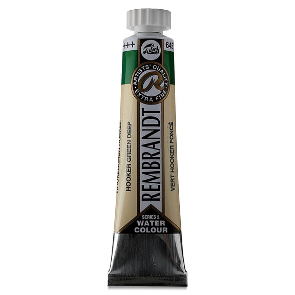 Rembrandt Artist Watercolors - Hooker Green Deep, 20 ml tube