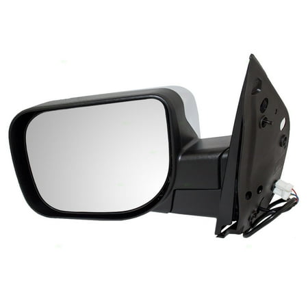 - Drivers Power Side View Mirror w/ Chrome Cover Replacement for Infiniti QX56 Nissan Armada Titan 96302-ZR20A