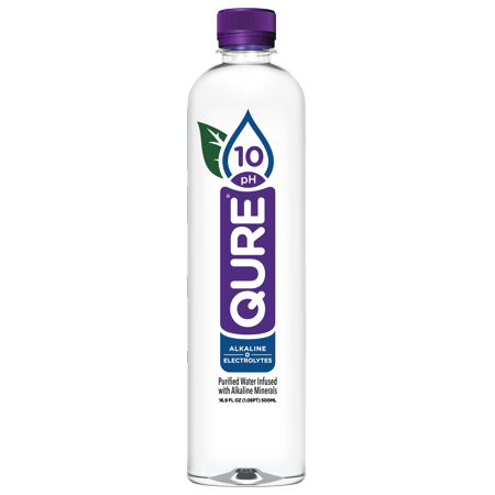 Qure Alkaline Water, 16.9 Fl. Ounce (Pack of 24)