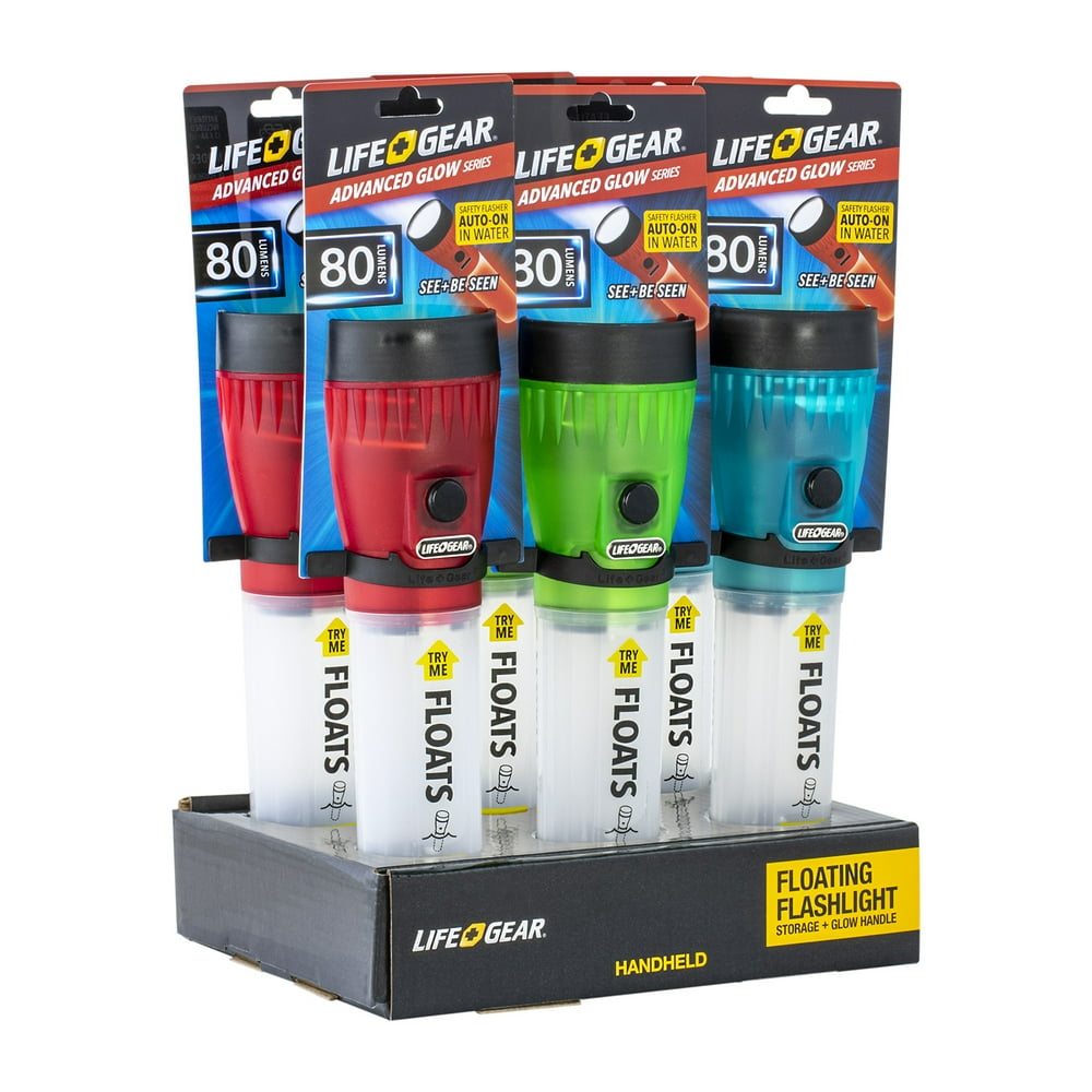 Life Gear Glow Flashlight in Red, Blue, Green LED Flashlights (413752