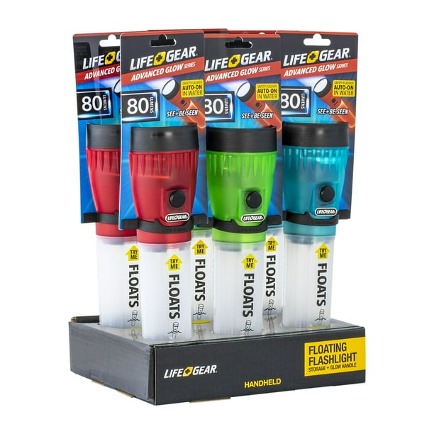 Life Gear Glow Flashlight in Red, Blue, Green LED Flashlights (413752)