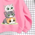 thumbnail image 6 of akafmk Girls Graphic Hoodies Lightweight Hoodie Sweatshirt Long Sleeve Pullover Tops Cute Versatile Fall Clothes, Size 5-6 Years, 6 of 7