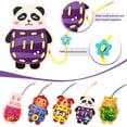 thumbnail image 2 of Paquete de 5 tarjetas de cordones para niños, juguetes de madera para enhebrar, tarjetas de costura, animales, juguetes, educación temprana, juego de habilidades motoras finas Adepaton WMZL-1333-1, 2 of 8